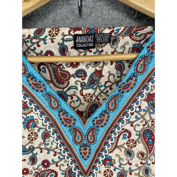 Ladies Amanda's Collection Paisley Kaftan Mumu Beach dress from India One Size - Picture 7 of 10